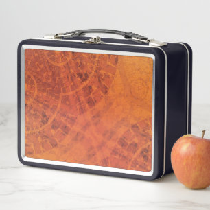 Acceptance   Red Orange Yellow Boho Medallions Metal Lunch Box