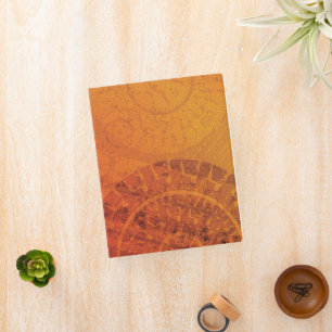 Acceptance   Red Orange Yellow Boho Medallions Mini Binder