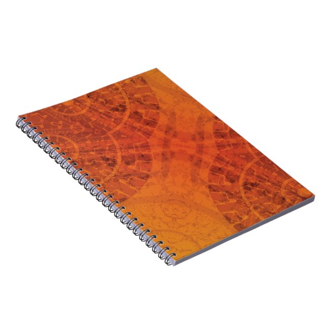 Acceptance | Red Orange Yellow Boho Medallions Notebook (Right Side)