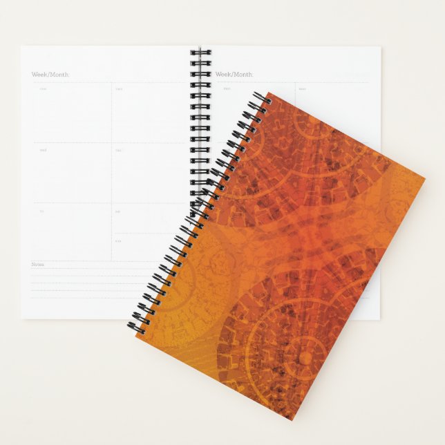 Acceptance | Red Orange Yellow Boho Medallions Planner (Display)