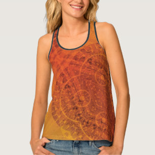 Acceptance Red Orange Yellow Boho Medallions Tank Top