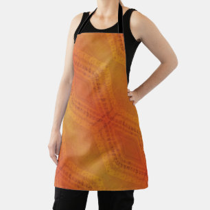 Acceptance   Red Orange Yellow Shibori Pattern Apron