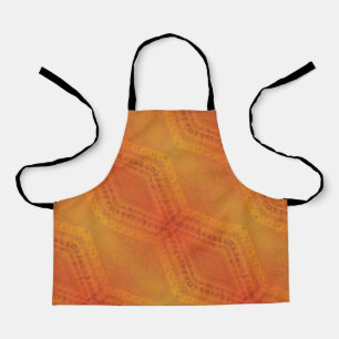 Acceptance   Red Orange Yellow Shibori Pattern Apron