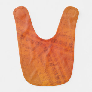 Acceptance   Red Orange Yellow Shibori Pattern Baby Bib