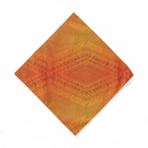 Acceptance  Red Orange Yellow Shibori Pattern Bandana