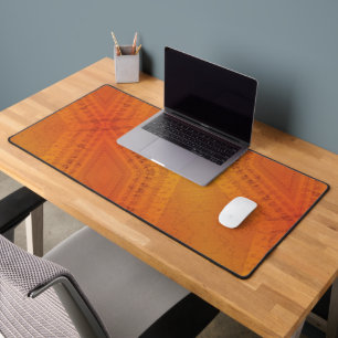Acceptance Red Orange Yellow Shibori Pattern Desk Mat