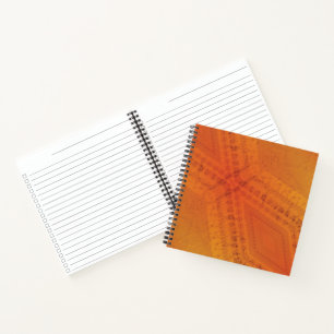 Acceptance Red Orange Yellow Shibori Pattern Notebook