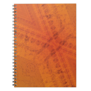 Acceptance   Red Orange Yellow Shibori Pattern Notebook