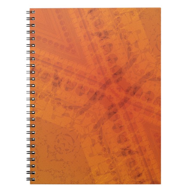 Acceptance | Red Orange Yellow Shibori Pattern Notebook (Front)