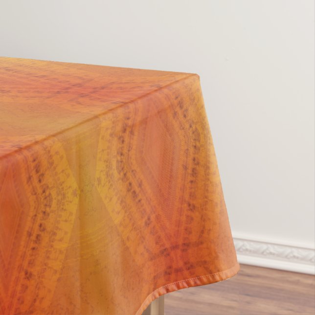 Acceptance | Red Orange Yellow Shibori Pattern Tablecloth (In Situ)