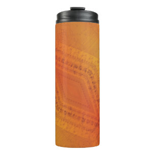 Acceptance Red Orange Yellow Shibori Pattern Thermal Tumbler