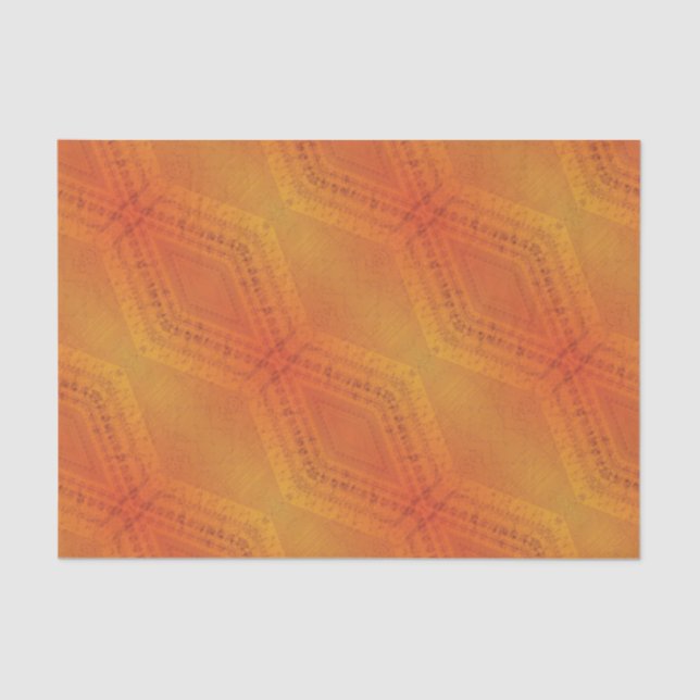 Acceptance | Red Orange Yellow Shibori Pattern Tissue Paper (Front)