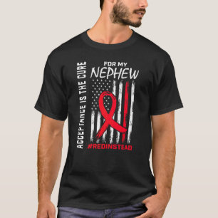 Acceptance Redinstead I Wear Red Instead Autism Ne T-Shirt