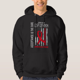 Acceptance Redinstead Red Instead Autism Great Gra Hoodie