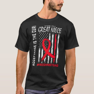 Acceptance Redinstead Red Instead Autism Great Nie T-Shirt