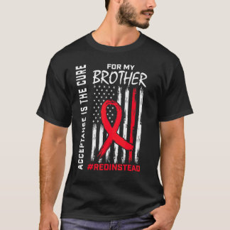 Acceptance Redinstead Wear Red Instead Autism Brot T-Shirt