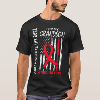 Acceptance Redinstead Wear Red Instead Autism Gran T-Shirt