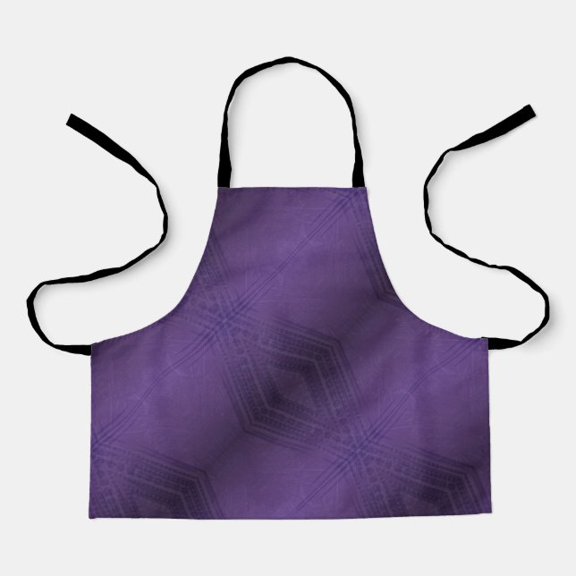 Acceptance | Violet Eclectic Boho Pattern Apron (Front)