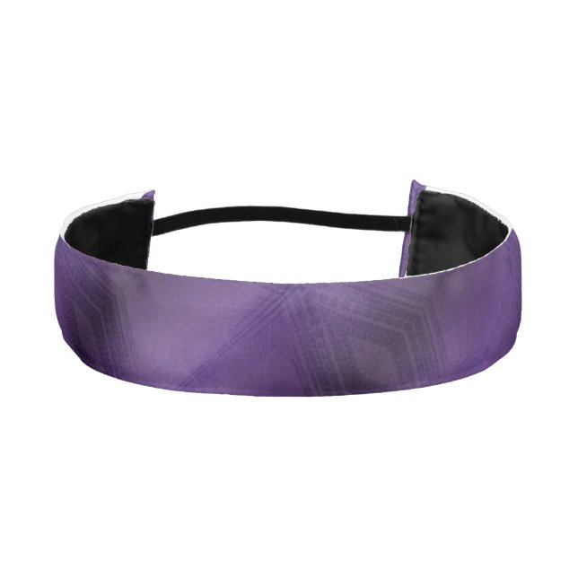 Acceptance | Violet Eclectic Boho Pattern Athletic Headband (Front)