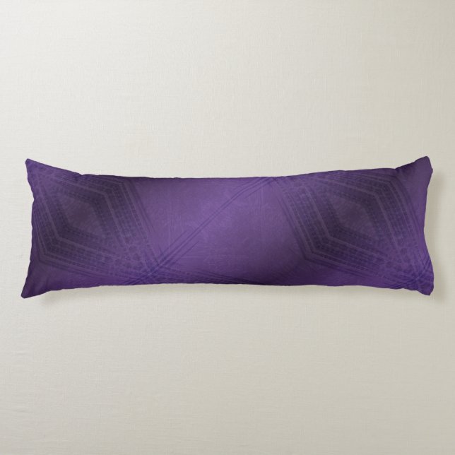 Acceptance | Violet Eclectic Boho Pattern Body Pillow (Front)