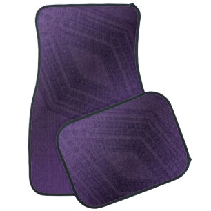 Acceptance Violet Eclectic Boho Pattern Car Floor Mat