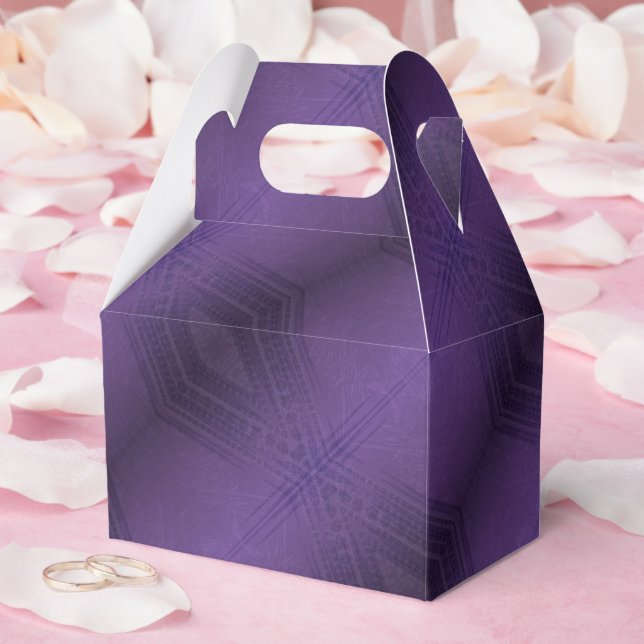 Acceptance | Violet Eclectic Boho Pattern Favor Boxes (Wedding)