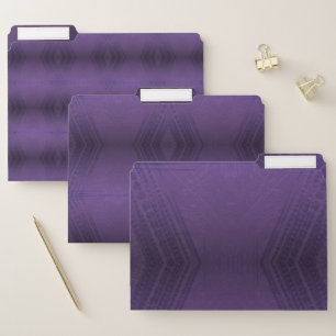 Acceptance Violet Eclectic Boho Pattern File Folder