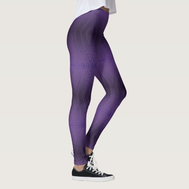 Acceptance | Violet Eclectic Boho Pattern Leggings (Right)
