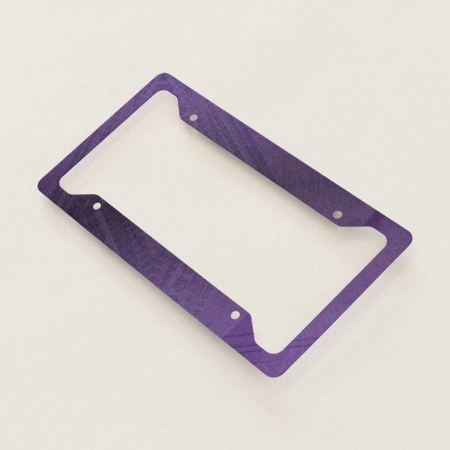 Acceptance | Violet Eclectic Boho Pattern License Plate Frame (3/4)