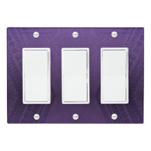 Acceptance   Violet Eclectic Boho Pattern Light Switch Cover
