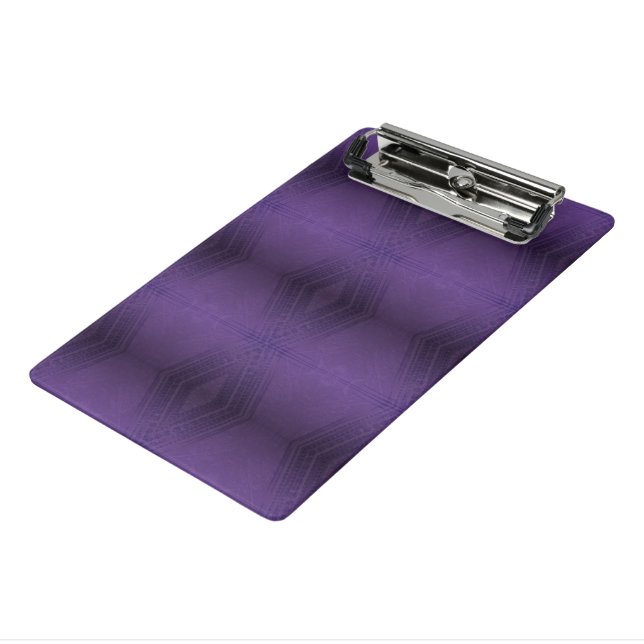 Acceptance | Violet Eclectic Boho Pattern Mini Clipboard (Angled3)