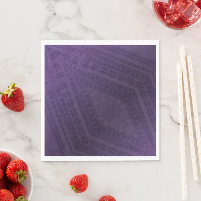 Acceptance | Violet Eclectic Boho Pattern Napkins (Insitu)