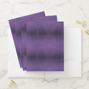 Acceptance Violet Eclectic Boho Pattern Pocket Folder