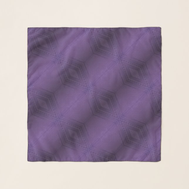 Acceptance | Violet Eclectic Boho Pattern Scarf (Front)