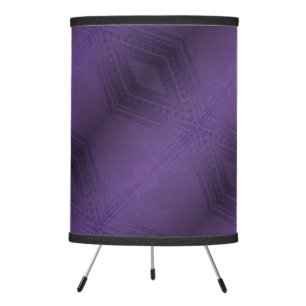 Acceptance   Violet Eclectic Boho Pattern Tripod Lamp