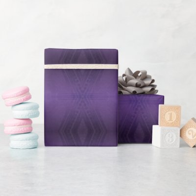 Acceptance | Violet Eclectic Boho Pattern Wrapping Paper