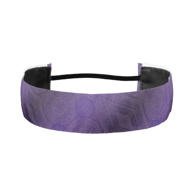Acceptance | Violet Meditation Medallions Athletic Headband (Front)