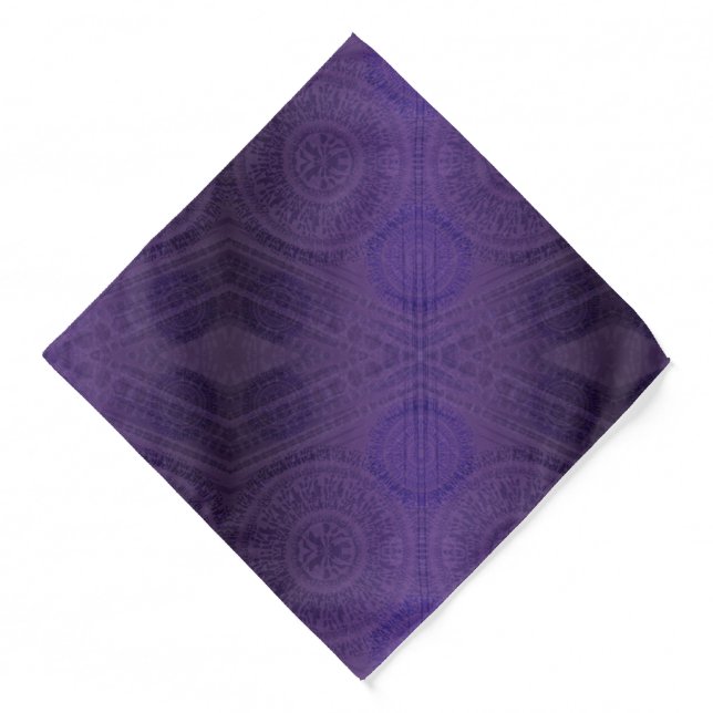 Acceptance | Violet Meditation Medallions Bandana (Front)