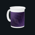 Acceptance | Violet Meditation Medallions Beverage Pitcher<br><div class="desc">Focused meditation medallions for mindful personal growth, mental clarity, energy healing, and spiritual enlightenment. Our meditation medallions and corresponding artwork are made with motifs specific to words and phrases to help focus and guide your personal growth and spiritual journey. This artwork is 5 of 6 textured round medallion designs that...</div>