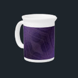 Acceptance | Violet Meditation Medallions Beverage Pitcher<br><div class="desc">Focused meditation medallions for mindful personal growth, mental clarity, energy healing, and spiritual enlightenment. Our meditation medallions and corresponding artwork are made with motifs specific to words and phrases to help focus and guide your personal growth and spiritual journey. This artwork is 5 of 6 textured round medallion designs that...</div>