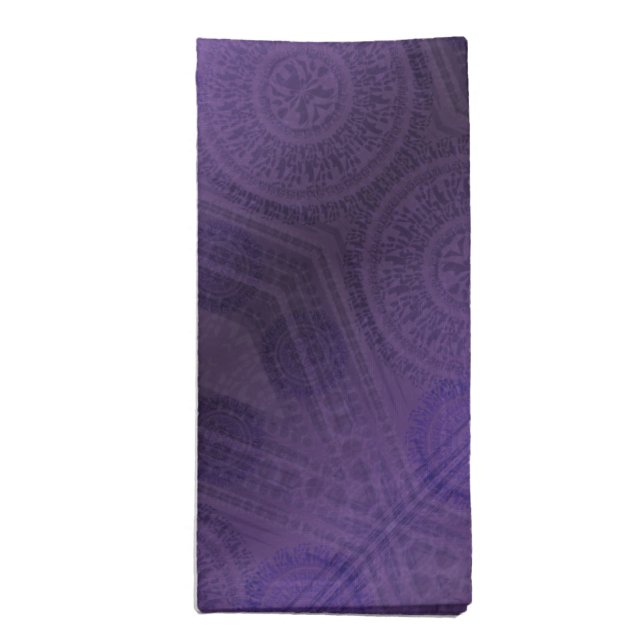 Acceptance | Violet Meditation Medallions Cloth Napkin (Folded)