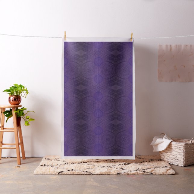 Acceptance | Violet Meditation Medallions Fabric (In Situ)