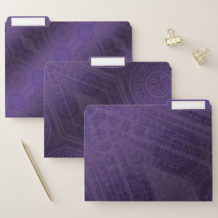 Acceptance Violet Meditation Medallions File Folder