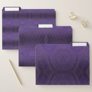 Acceptance Violet Meditation Medallions File Folder