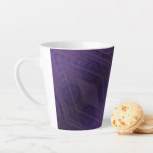 Acceptance Violet Meditation Medallions Latte Mug