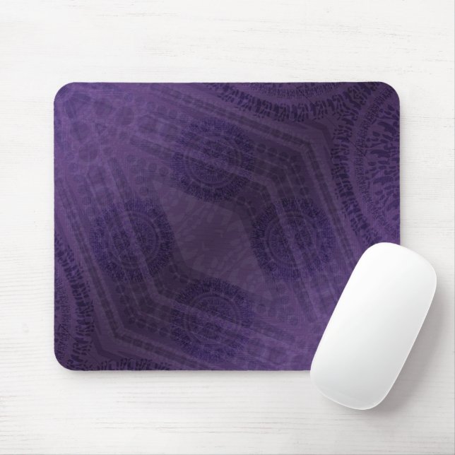 Acceptance | Violet Meditation Medallions Mouse Pad (With Mouse)