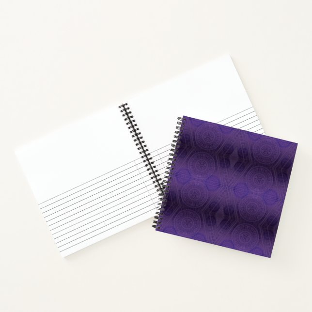 Acceptance | Violet Meditation Medallions Notebook (Inside)