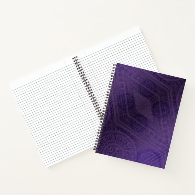 Acceptance | Violet Meditation Medallions Notebook (Inside)