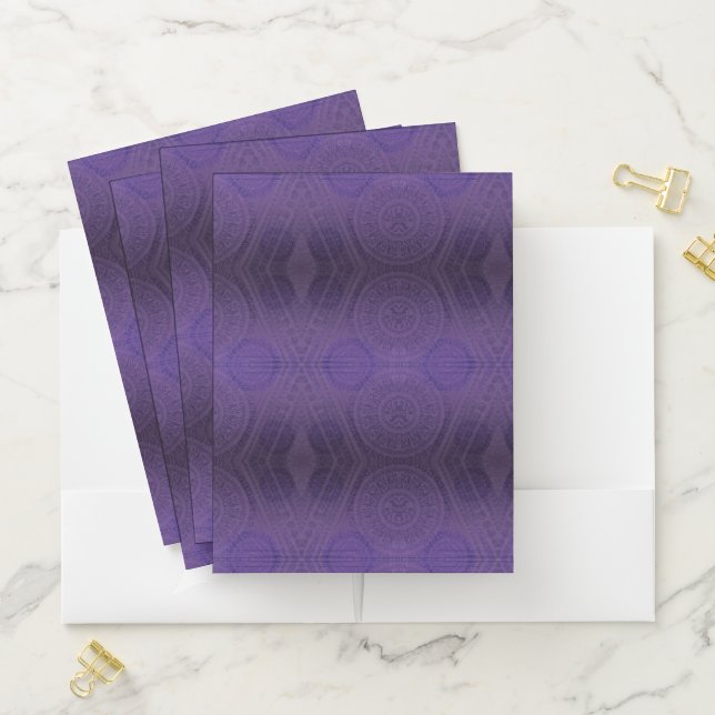 Acceptance | Violet Meditation Medallions Pocket Folder (In Situ)