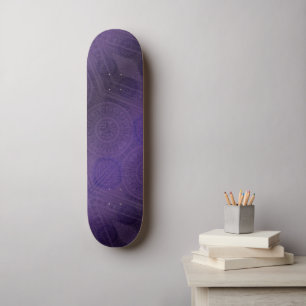 Acceptance Violet Meditation Medallions Skateboard
